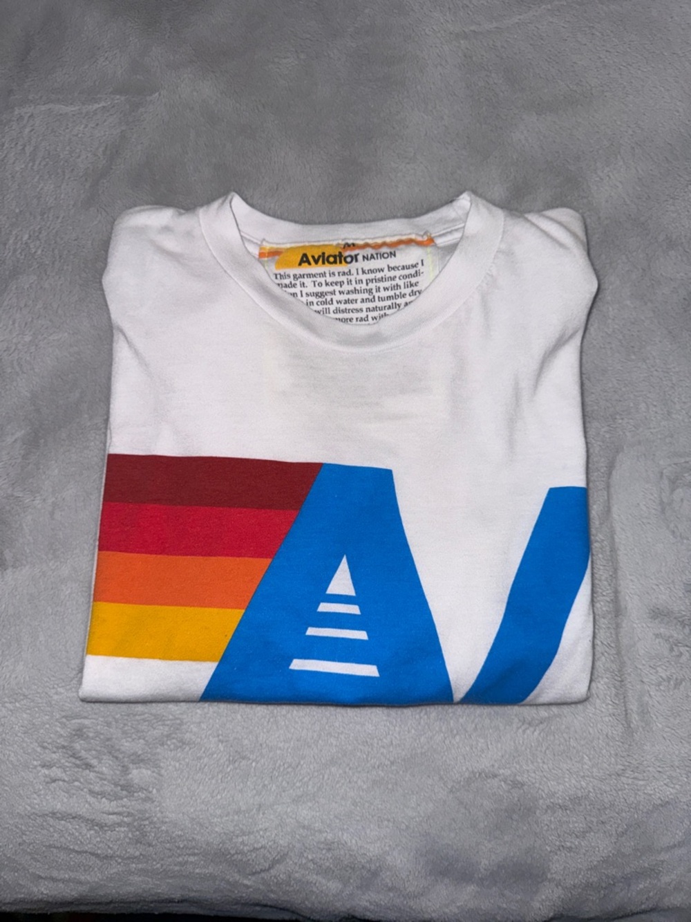 Aviator nation cropped white tshirt